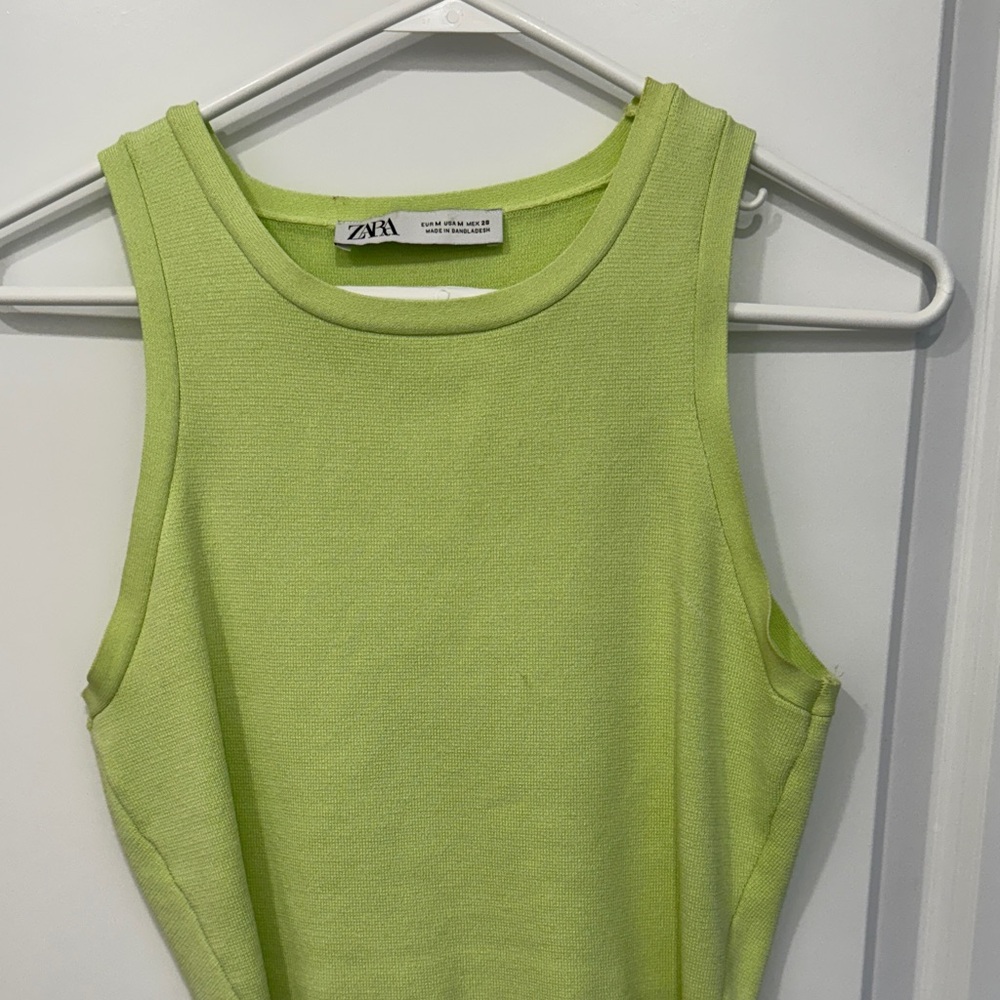 Zara Bright Green Tank Top